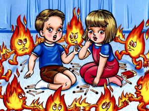 пожар дети